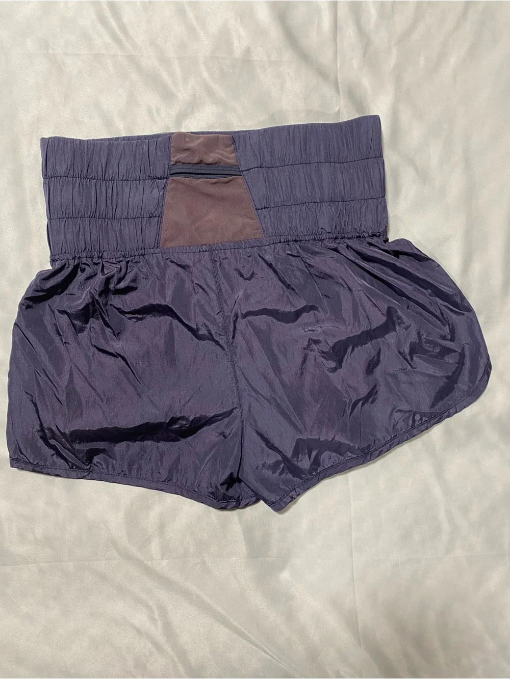 Free People Movement Smocked Waist Navy Athletic Shorts